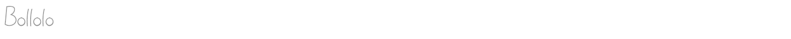 Bollolo font preview